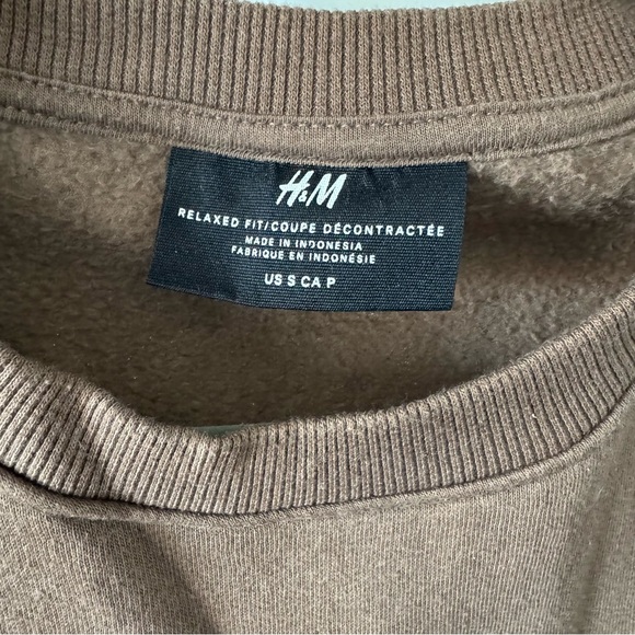 H&M Brown Crewneck Sweatshirt - Men’s Small - Picture 2 of 3
